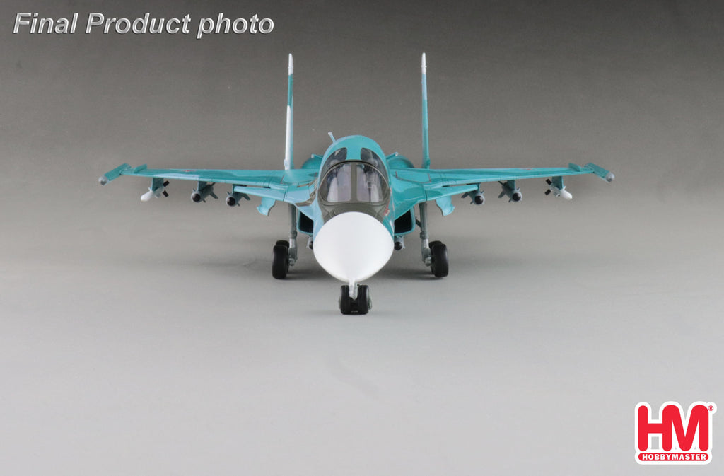 Sukhoi Su-34 Fullback Fighter Bomber Red 23 Russian Air Force Ukraine March 2023 Diecast 1:72 Scale Model - Hobby Master HA6309