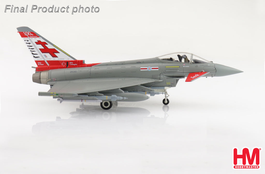 Eurofighter Typhoon ZK315, 41 Sqn. RAF Coningsby 2015 Diecast 1:72 Scale Model - Hobby Master HA6624