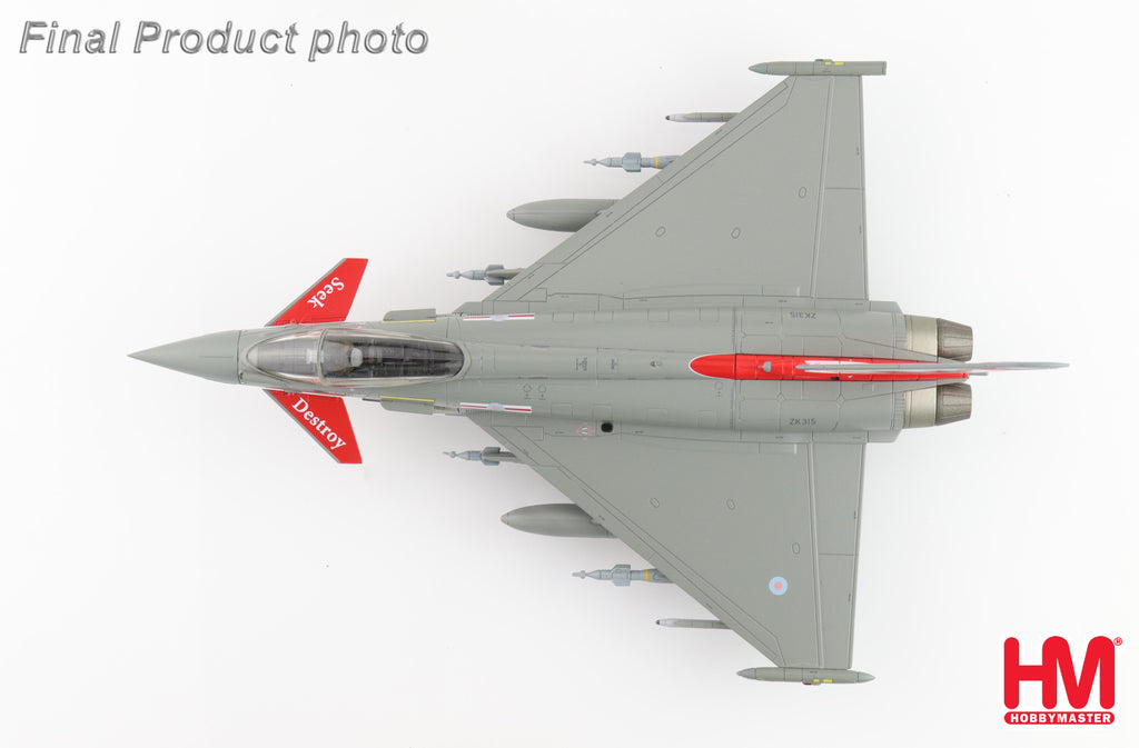 Eurofighter Typhoon ZK315, 41 Sqn. RAF Coningsby 2015 Diecast 1:72 Scale Model - Hobby Master HA6624