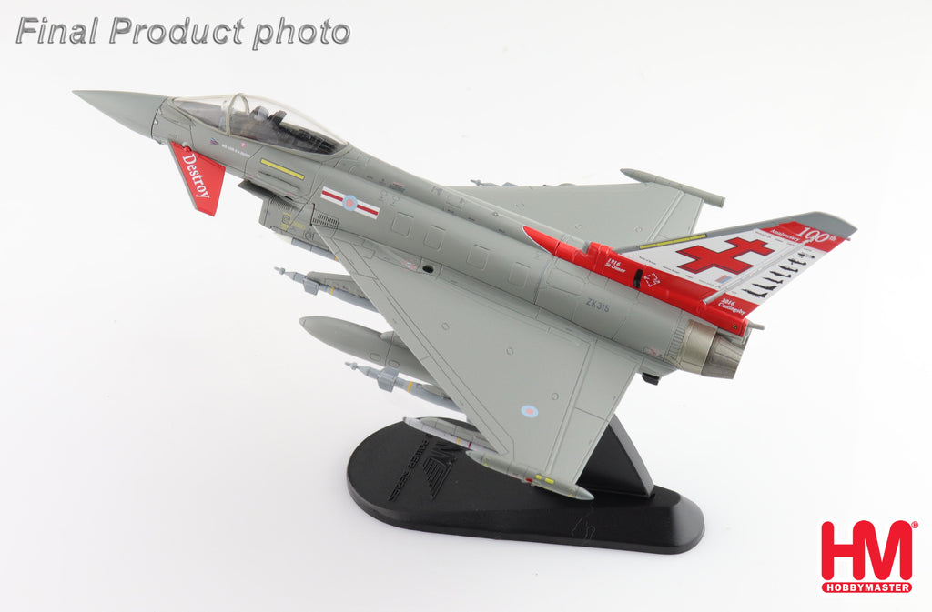 Eurofighter Typhoon ZK315, 41 Sqn. RAF Coningsby 2015 Diecast 1:72 Scale Model - Hobby Master HA6624