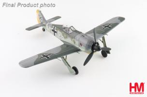 Focke-Wulf 190A-3 III/JG.2 Commander, Hptm. Hans Hahn, WWII Diecast 1:48 Scale Model - Hobby Master HA7430