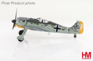 Focke-Wulf 190A-3 III/JG.2 Commander, Hptm. Hans Hahn, WWII Diecast 1:48 Scale Model - Hobby Master HA7430
