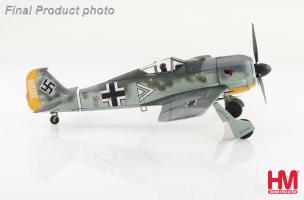 Focke-Wulf 190A-3 III/JG.2 Commander, Hptm. Hans Hahn, WWII Diecast 1:48 Scale Model - Hobby Master HA7430