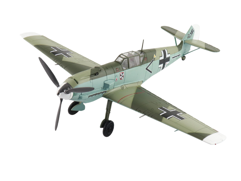 Messerschmitt BF 109E-4 (Franz von Werra) II/JG-3 Sept 1940 Diecast 1:48 Scale Model - Hobby Master HA8722