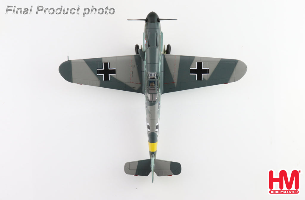 Messerschmitt BF 109F-2 (Cabo Mecanico Zaro) Black 7, 2 Escuadrilla Azulm Russia 1942 Diecast 1:48 Scale Model - Hobby Master HA8765