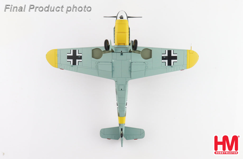 Messerschmitt BF 109F-2 (Cabo Mecanico Zaro) Black 7, 2 Escuadrilla Azulm Russia 1942 Diecast 1:48 Scale Model - Hobby Master HA8765