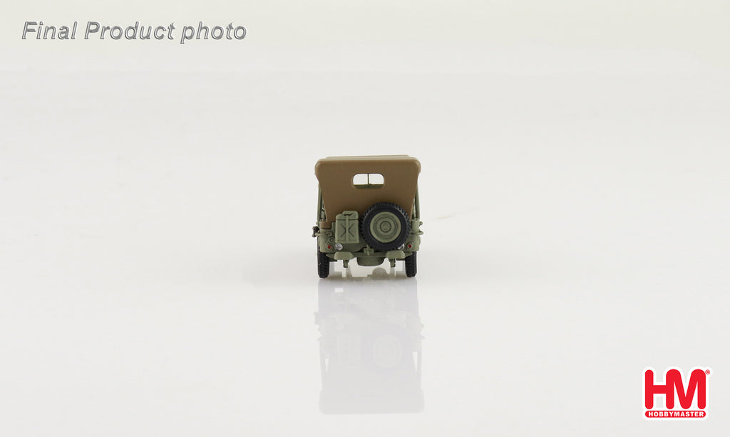 U.S. 1/4 Ton Military Vehicle - Leyte WWII 1945 Gen. Douglas MacArthur Diecast 1:72 Scale Model - Hobby Master HG4216