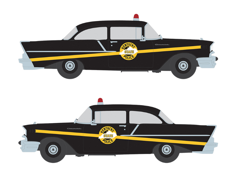 PRE-ORDER 1957 Chevrolet One-Fifty - Kentucky State Police Diecast 1:64 Scale Model - IXO IA64015