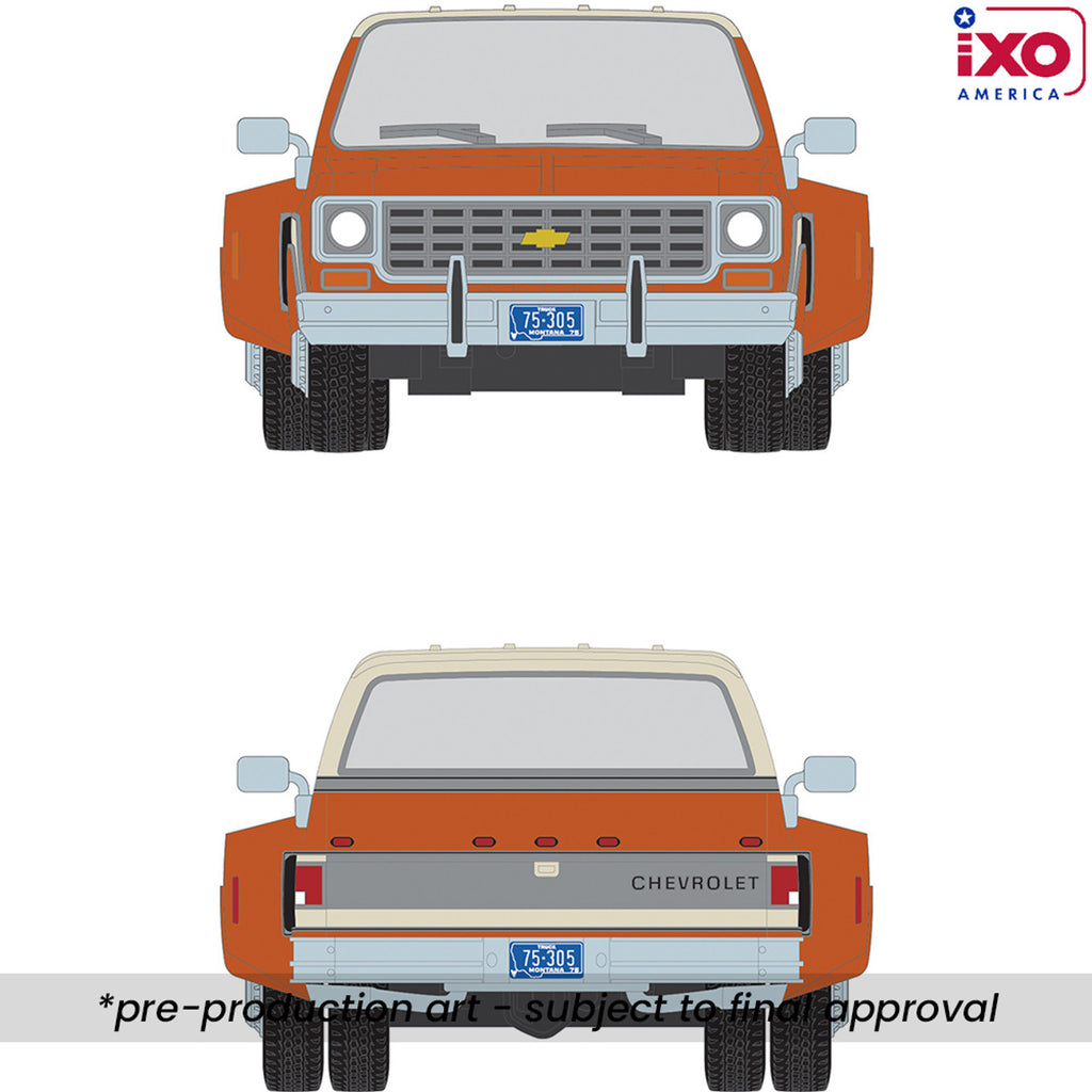 PRE-ORDER 1975 Chevrolet K30 Crew Dab Dually - Grecian Bronze and Sant ...