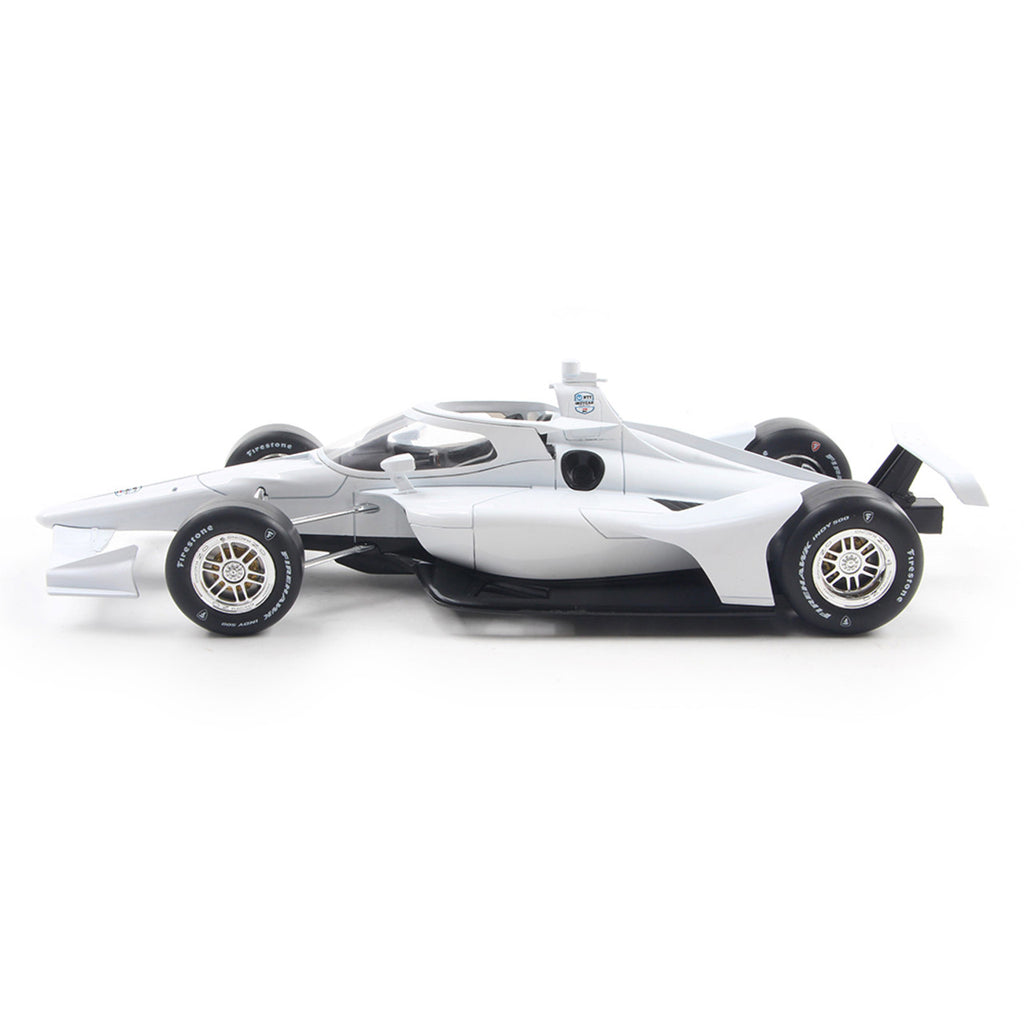 Blank White Autograph Car - Super Speedway Confirguration (2025 NTT INDYCAR Series) Diecast 1:18 Scale Model - IXO IND18002