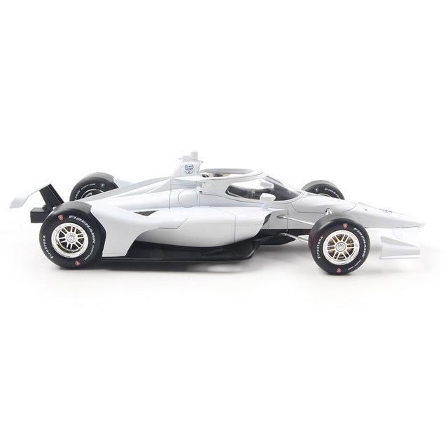Blank White Autograph Car - Super Speedway Confirguration (2025 NTT INDYCAR Series) Diecast 1:18 Scale Model - IXO IND18002