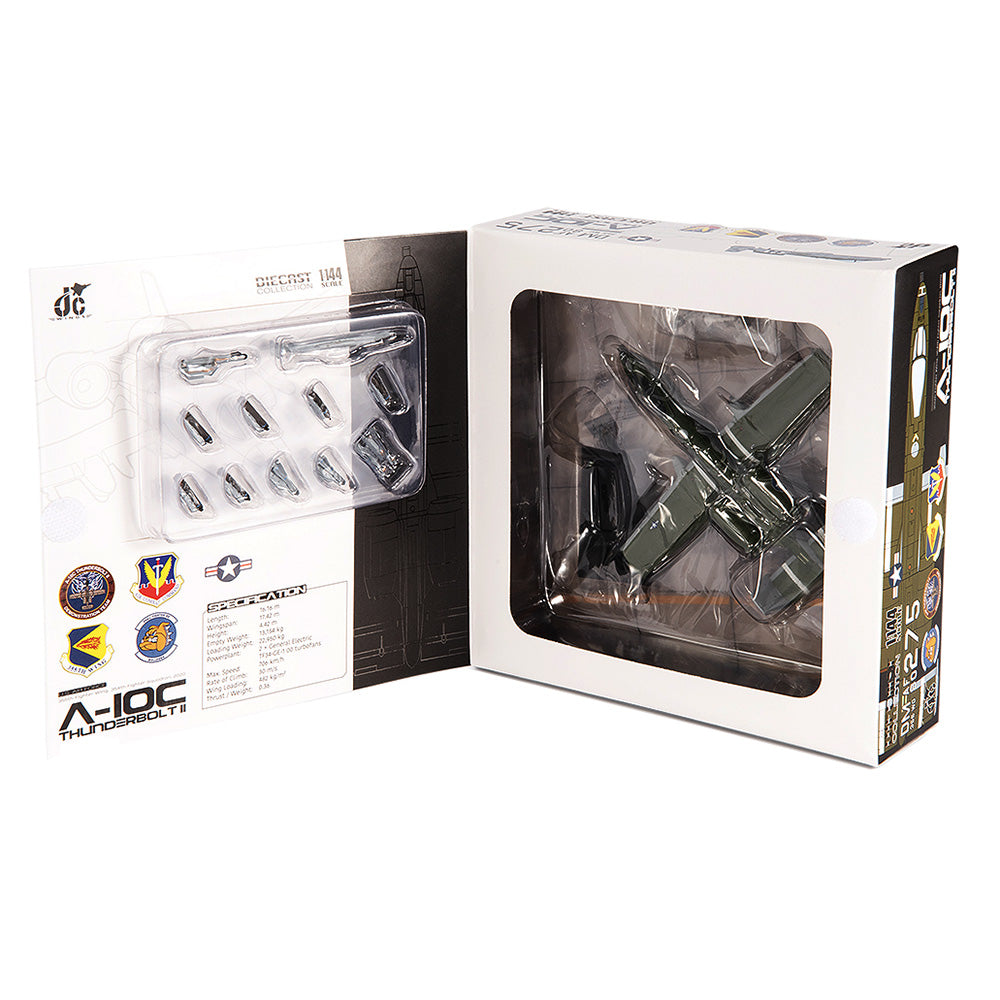 Fairchild Republic A-10C Thunderbolt II U.S. Air Force 355th Fighter Wing Diecast 1:144 Scale Model - JC Wings JCW-144-A10-003