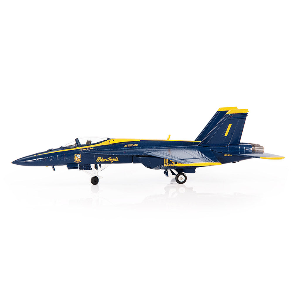 Boeing F/A-18E Super Hornet U.S. NAVY Blue Angels Diecast 1:144 Scale Model - JC Wings JCW-144-F18-004