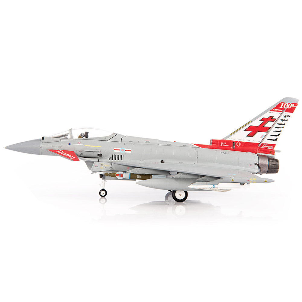 EuroFighter EF-2000 Typhoon FGR4 Royal Air Force No. 41(R) Squadron Diecast 1:72 Scale Model - JC Wings JCW-72-2000-010
