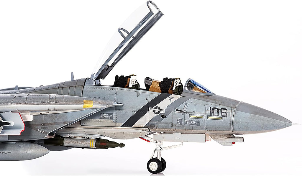 Grumman F-14D Tomcat Fighter Aircraft VF-2 Bounty Hunters NE106 (2002) United States Navy Diecast 1:72 Scale Model - JC Wings JCW-72-F14-009
