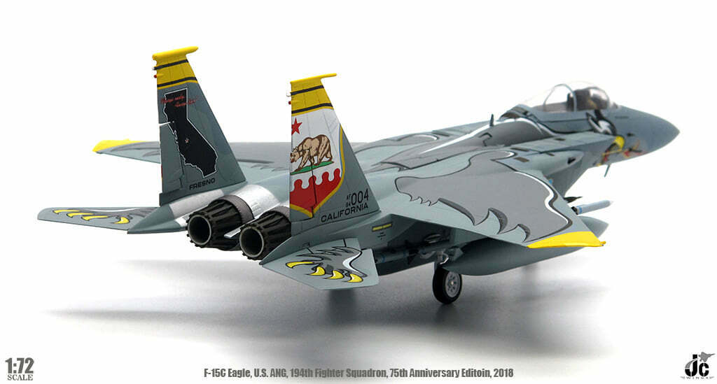 McDonnell Douglas F-15C Eagle USAF ANG 194th Fighter Squadron Diecast 1:72 Scale Model - JC Wings JCW-72-F15-013