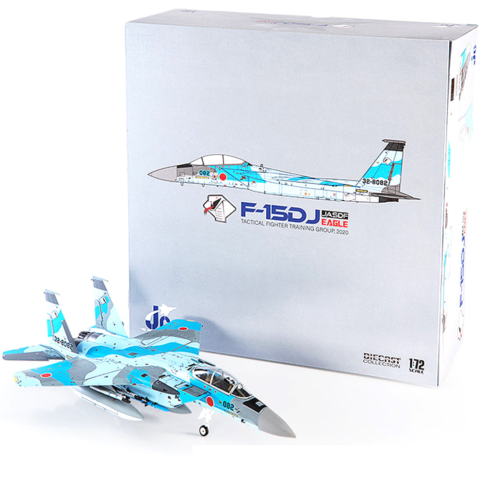 Mitsubishi F-15DJ Eagle JASDF Tactical Fighter Training Group Diecast 1:72 Scale Model - JC Wings JCW-72-F15-018