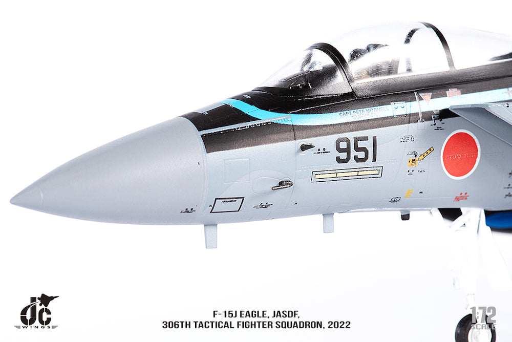 Mitsubishi F-15J Eagle JASDF - 306th Tactical Fighter Squadron Diecast 1:72 Scale Model - JC Wings JCW-72-F15-022