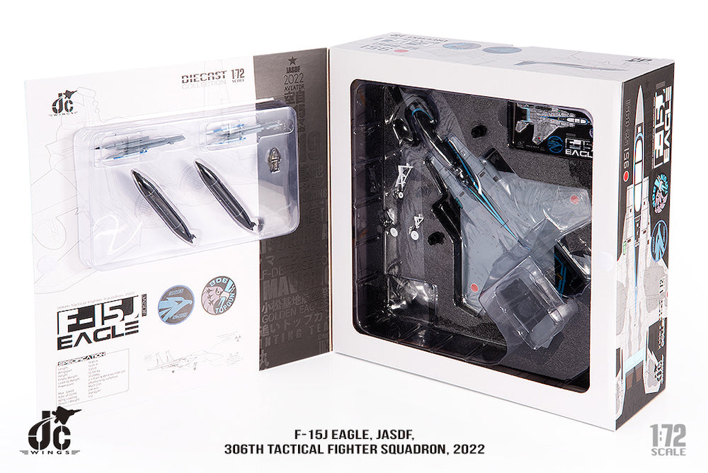 Mitsubishi F-15J Eagle JASDF - 306th Tactical Fighter Squadron Diecast 1:72 Scale Model - JC Wings JCW-72-F15-022