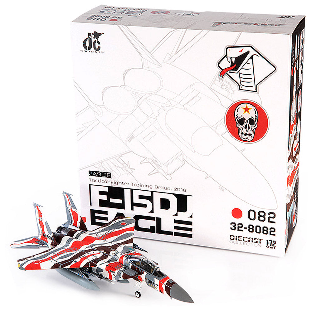 Mitsubishi F-15DJ Eagle JASDF Tactical Fighter Training Group Diecast 1:72 Scale Model - JC Wings JCW-72-F15-024
