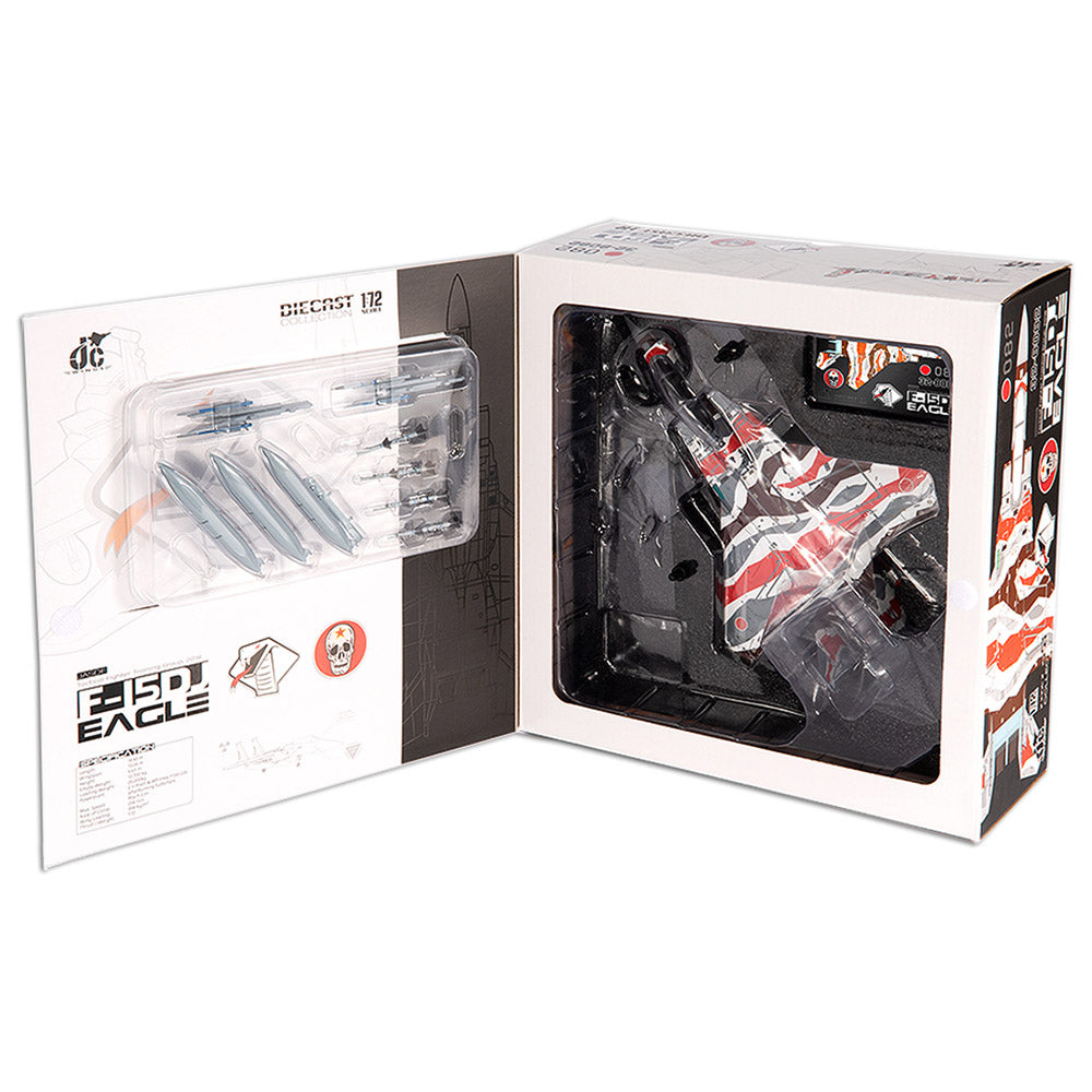 Mitsubishi F-15DJ Eagle JASDF Tactical Fighter Training Group Diecast 1:72 Scale Model - JC Wings JCW-72-F15-024