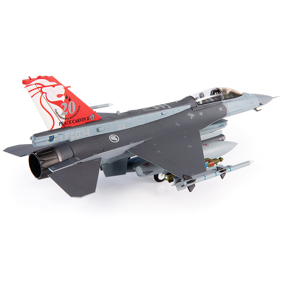 General Dynamics F-16D Fighting Falcon Republic of Singapore Air Force Diecast 1:72 Scale Model - JC Wings JCW-72-F16-015