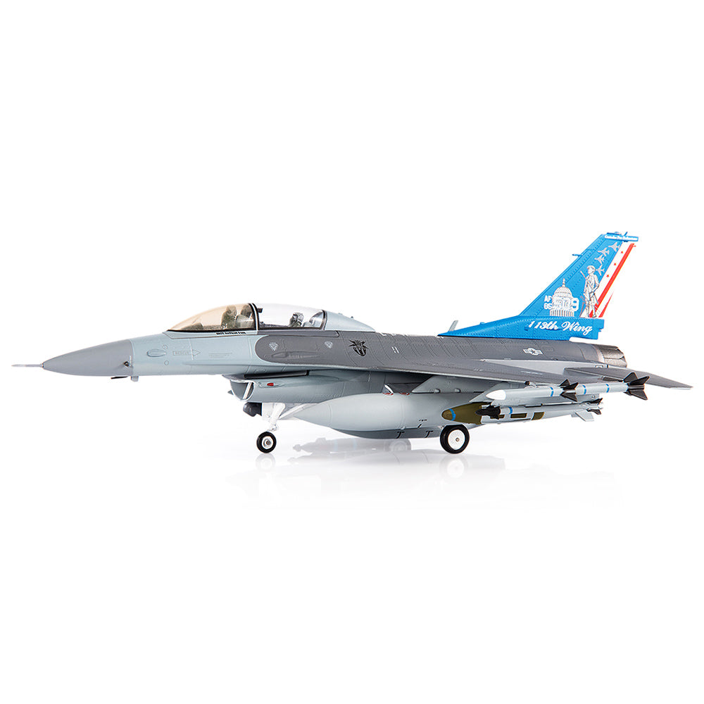 General Dynamics F-16D Fighting Falcon USAF ANG 121st Fighter Squadron 113th Fighter Wing Diecast 1:72 Scale Model - JC Wings JCW-72-F16-016