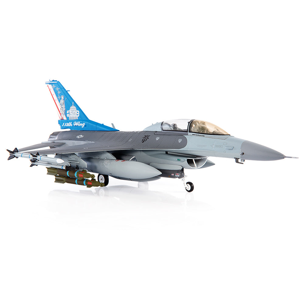 General Dynamics F-16D Fighting Falcon USAF ANG 121st Fighter Squadron 113th Fighter Wing Diecast 1:72 Scale Model - JC Wings JCW-72-F16-016