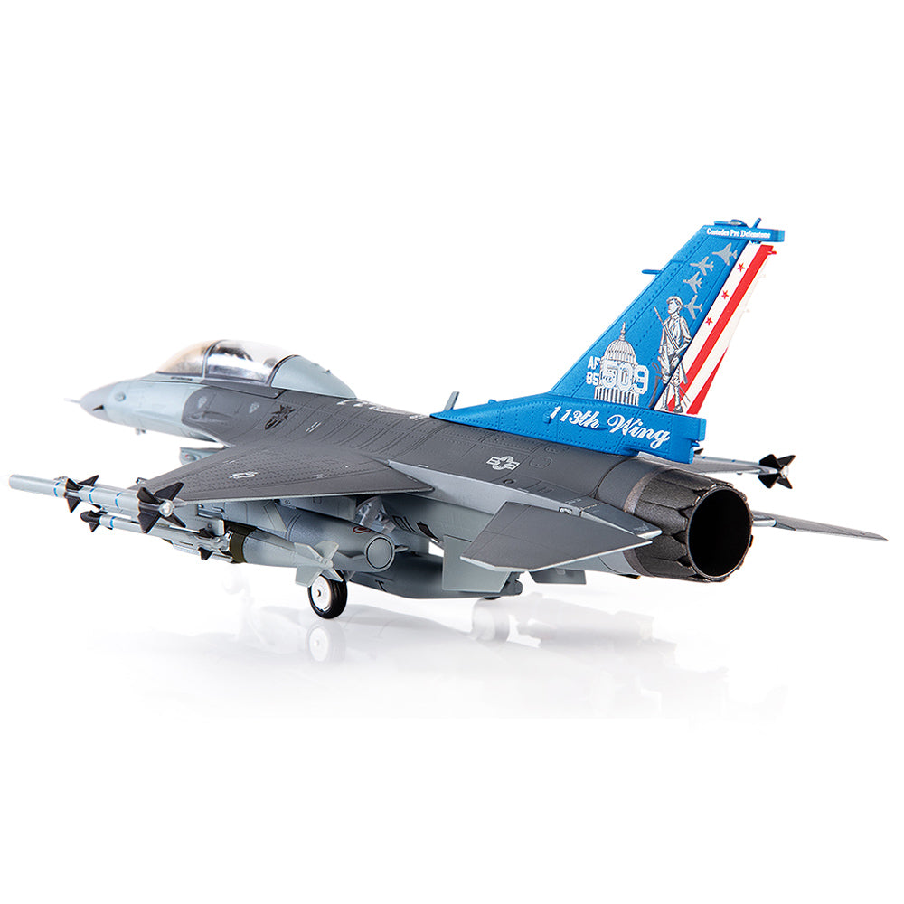 General Dynamics F-16D Fighting Falcon USAF ANG 121st Fighter Squadron 113th Fighter Wing Diecast 1:72 Scale Model - JC Wings JCW-72-F16-016