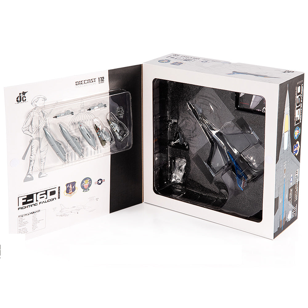 General Dynamics F-16D Fighting Falcon USAF ANG 121st Fighter Squadron 113th Fighter Wing Diecast 1:72 Scale Model - JC Wings JCW-72-F16-016