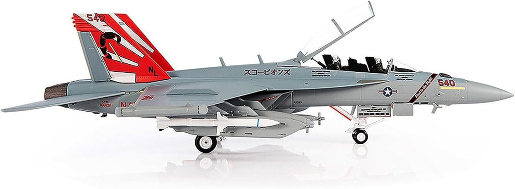 Boeing EA-18G Growler Aircraft VAQ-132 Scorpions United States Navy Diecast 1:72 Scale Model - JC Wings JCW-72-F18-017