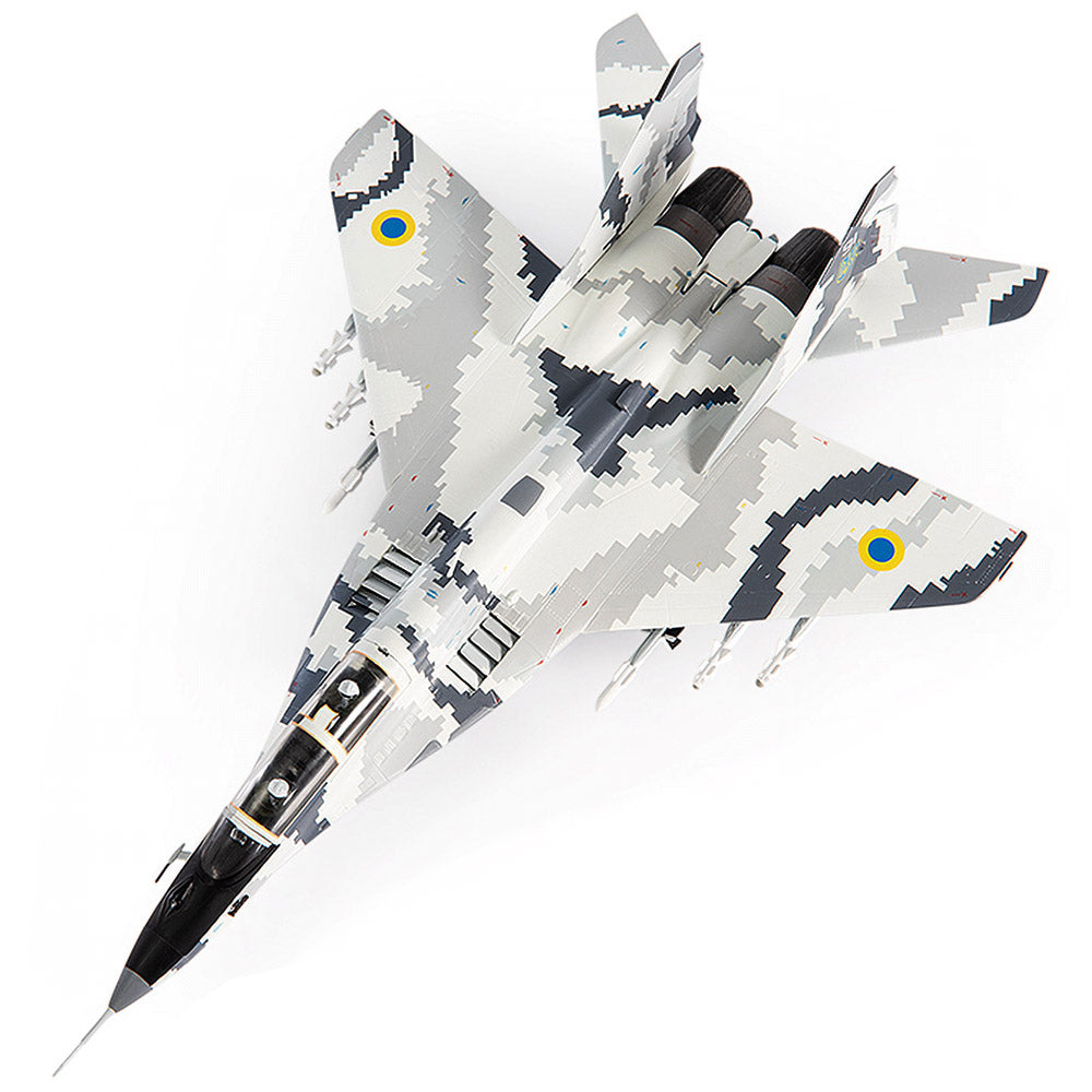 Mikoyan MiG-29UB Fulcrum B Ukraine Air Force Vasylkiv Airbase Diecast 1:72 Scale Model - JC Wings JCW-72-MG29-015