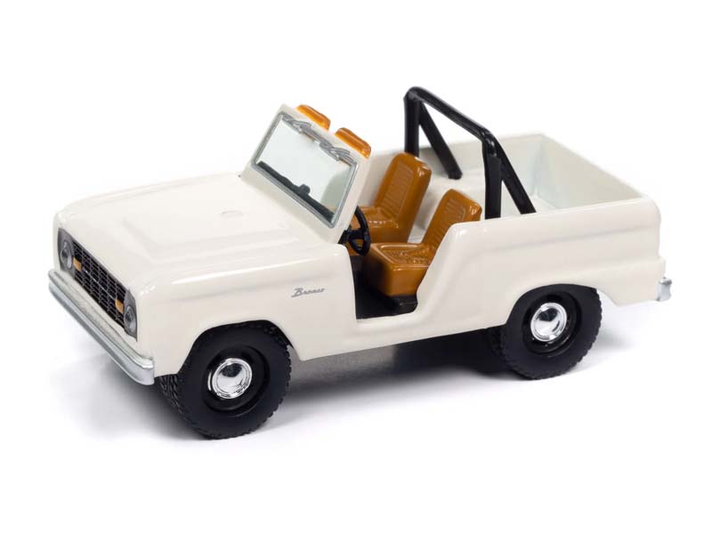 1967 Ford Bronco - Wimbledon White Diecast 1:64 Scale Model - Johnny Lightning JLCG033B