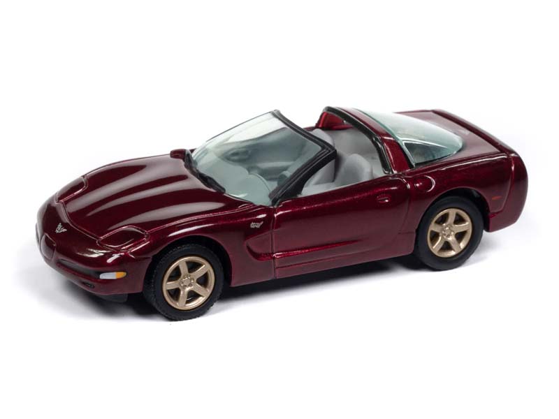 2003 Chevrolet Corvette 50th Anniversary - Red Diecast 1:64 Scale Model - Johnny Lightning JLCG033B