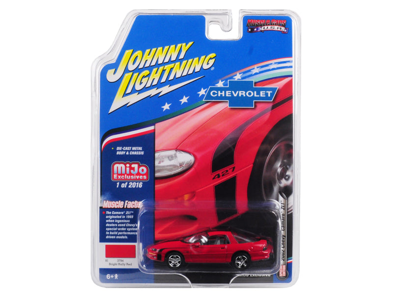 2002 Chevrolet Camaro ZL1 427 Red (Muscle Cars USA) Diecast 1:64 Model Car - Johnny Lightning JLCP7138