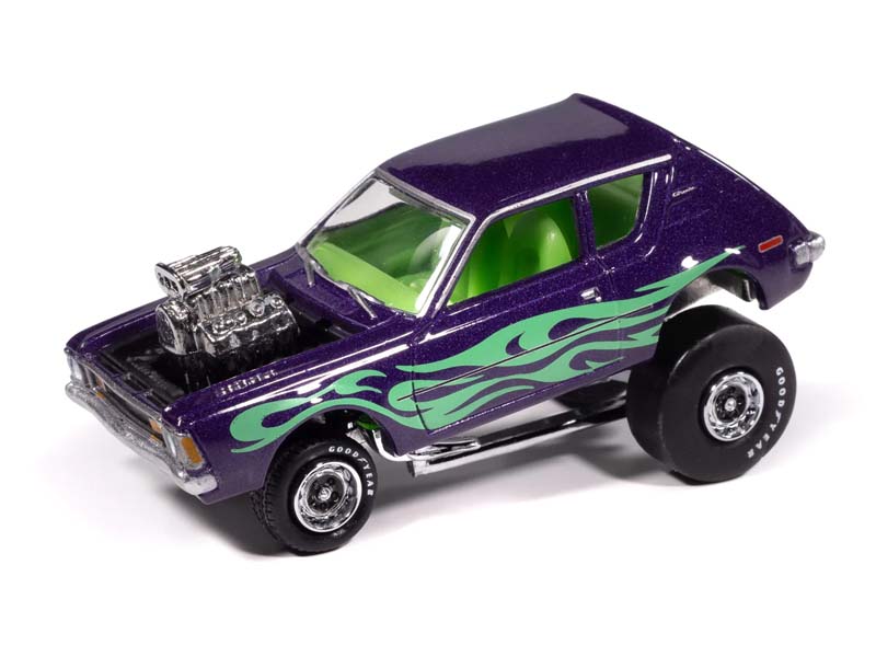 1971 AMC Gremlin Zingers Metallic Passion Purple ( Street Freaks) Diecast 1:64 Scale Model - Johnny Lightning JLSF027B