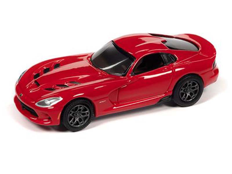2014 Dodge Viper SRT – Red (Classic Gold 2022 Release 3 Version A) Diecast 1:64 Scale Model - Johnny Lightning JLSP282A