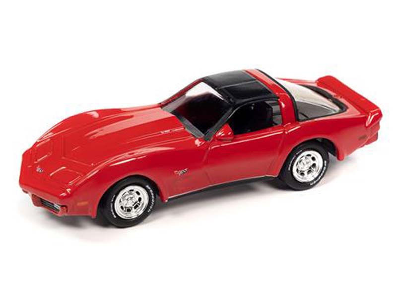 1979 Chevrolet Corvette – Red (Classic Gold 2023 Release 1 Version A) Diecast 1:64 Scale Model - Johnny Lightning JLSP324A