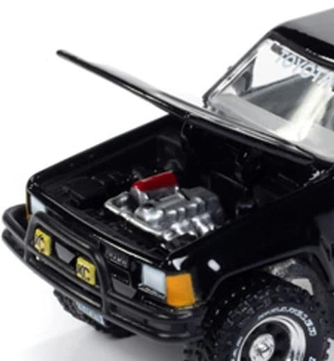 1985 Toyota SR5 Pickup Truck - Black Diecast 1:64 Scale Model - Johnny Lightning JLSP374