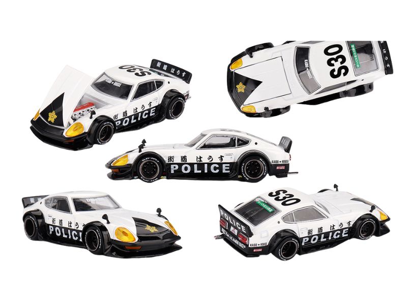 PRE-ORDER Nissan Fairlady Z Kaido GT Police (Kaido House x Mini GT) Diecast 1:64 Scale Model - TSM KHMG208