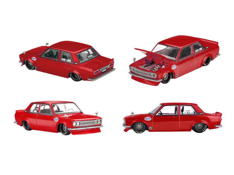 PRE-ORDER Datsun 510 Street Nismo V3 – Red (Kaido House x Mini GT) Diecast 1:64 Scale Model - TSM KHMG229