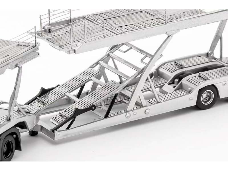 Mercedes-Benz AMG Actros Auto Transporter – White Diecast 1:64 Scale Model - GCD KS-069-400