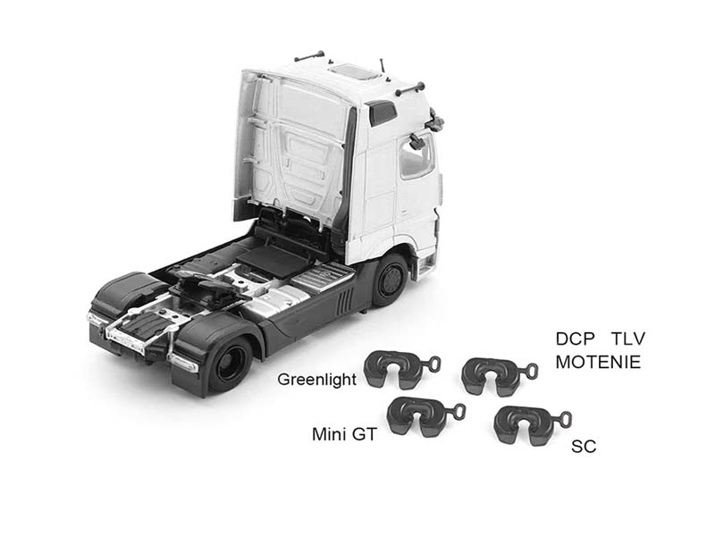 Mercedes-Benz AMG Actros Auto Transporter – White Diecast 1:64 Scale Model - GCD KS-069-400