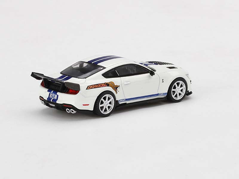 CHASE Ford Mustang Shelby GT500 Dragonsnake Concept Oxford White (Mini GT) Diecast 1:64 Scale Model Car - TSM MGT00318