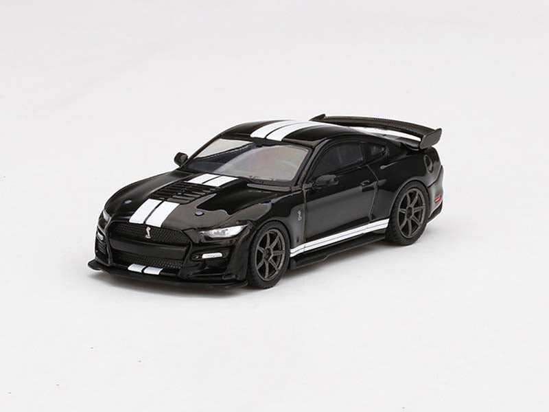 CHASE Ford Mustang Shelby GT500 Shadow Black 1:64 Scale Diecast Model Car - True Scale Miniatures MGT00334