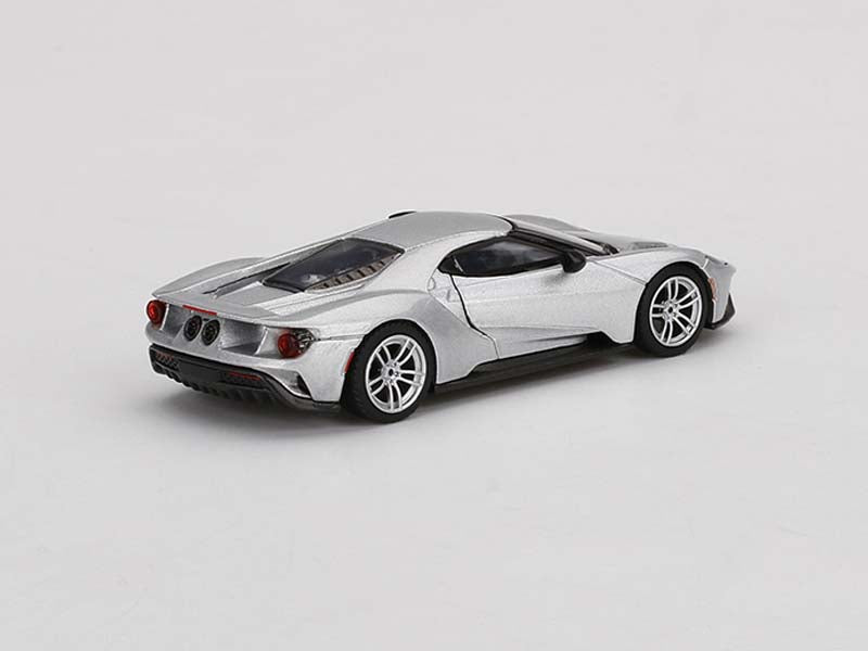 CHASE Ford GT Ingot Silver (Mini GT) Diecast 1:64 Scale Model - True Scale Miniatures MGT00340