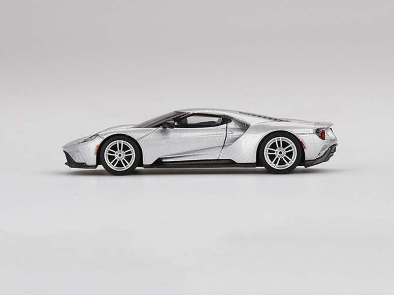 CHASE Ford GT Ingot Silver (Mini GT) Diecast 1:64 Scale Model - True Scale Miniatures MGT00340