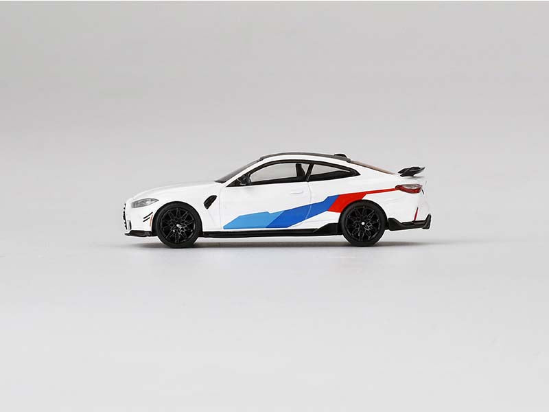 CHASE BMW M4 M-Performance (G82) - Alpine White (Mini GT) Diecast 1:64 Model Car - True Scale Miniatures MGT00346