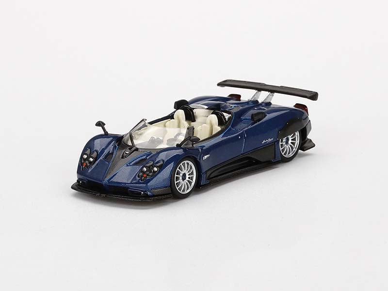 CHASE Pagani Zonda HP Barchetta - Blue Tricolor (Mini GT) Diecast 1:64 Scale Model Car - True Scale Miniatures MGT00370