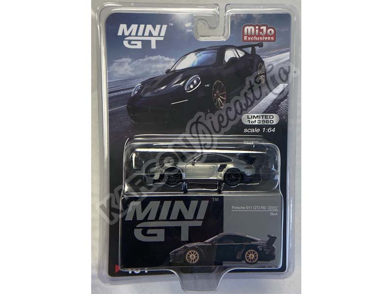 CHASE Porsche 911(991) GT2 RS Weissach Package - Black (Mini GT) Diecast 1:64 Scale Model - TSM MGT00401